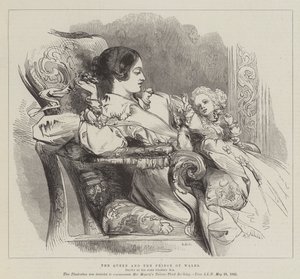 女王とプリンスオブウェールズ 作： John Gilbert